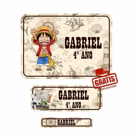 Etiqueta Escolar One Piece 250 Unidades
