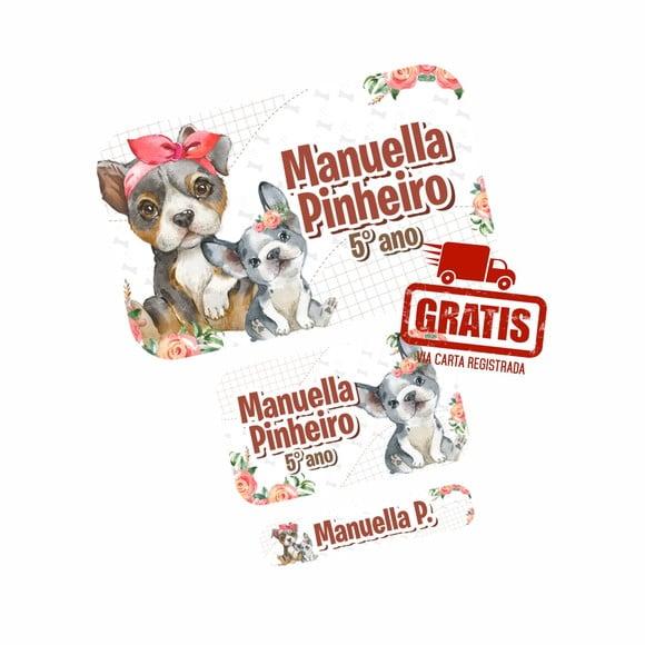 Etiqueta Escolar Pet Menina Frete Grátis