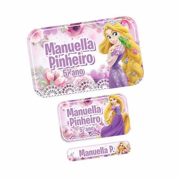 Etiqueta Escolar Rapunzel
