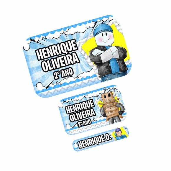 Etiqueta Escolar Roblox
