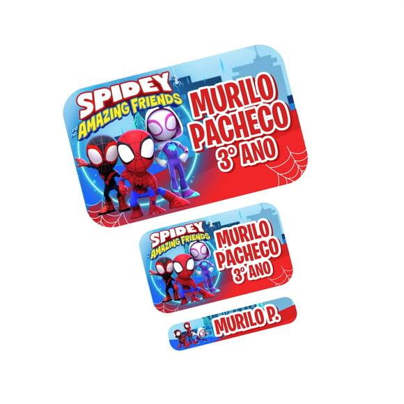 Etiqueta Escolar Spidey Amazing Friends
