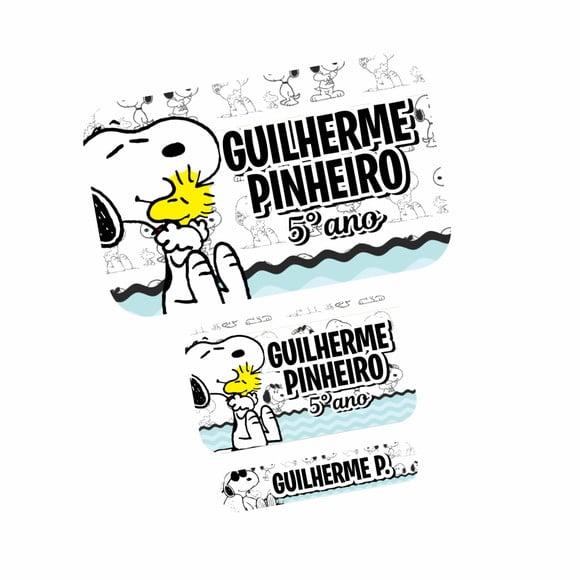Etiqueta Escolar Snoopy