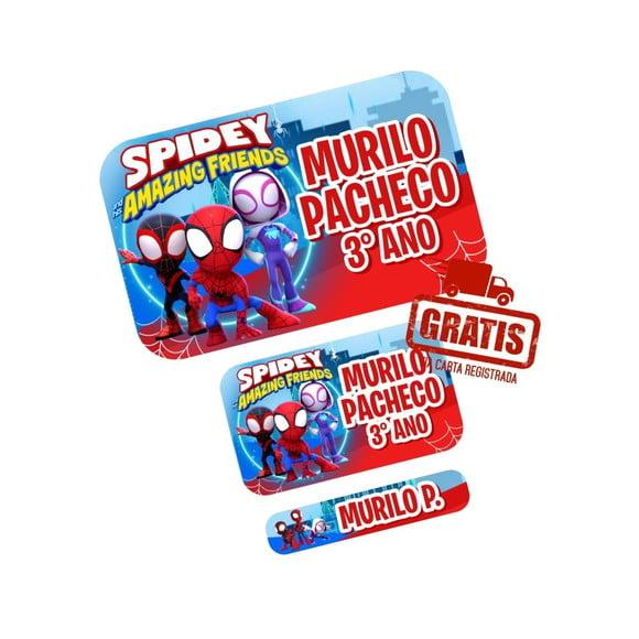 Etiqueta Escolar Spidey Amazing Friends Frete Grátis