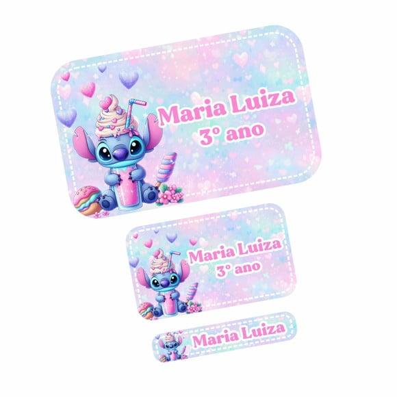 Etiqueta Escolar Stitch 250 Unidades
