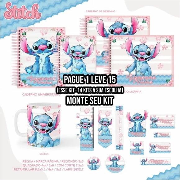 Etiqueta Escolar Stitch para Imprimir