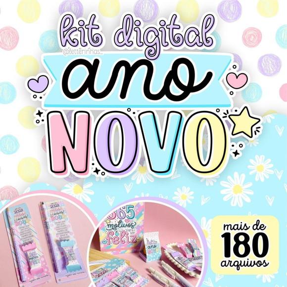 Kit Digital Ano Novo 2023 + 14 Arquivos