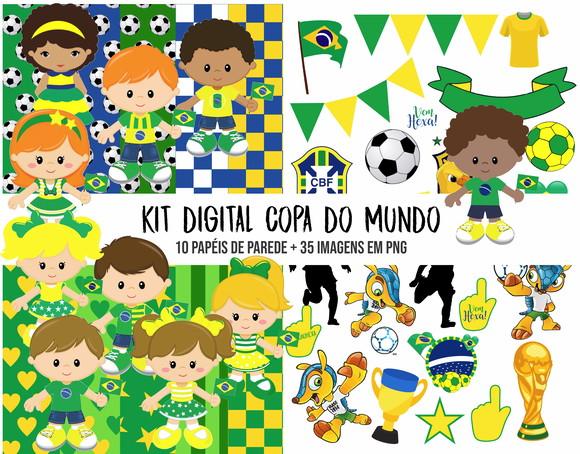 Kit Digital Copa Do Mundo + 14 Arquivos De Corte Da Loja