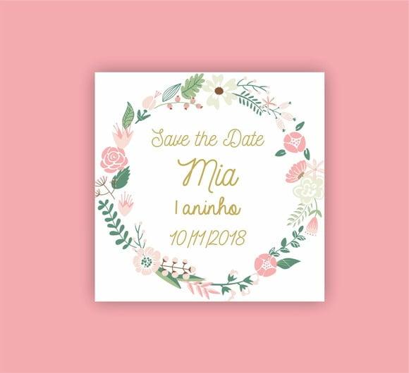 Save the Date Floral