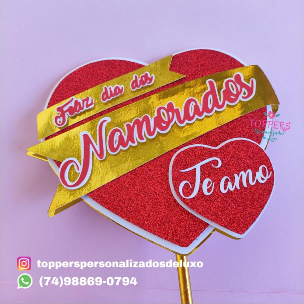 Arquivo de Corte Topo de Bolo Dia dos Namorados 9