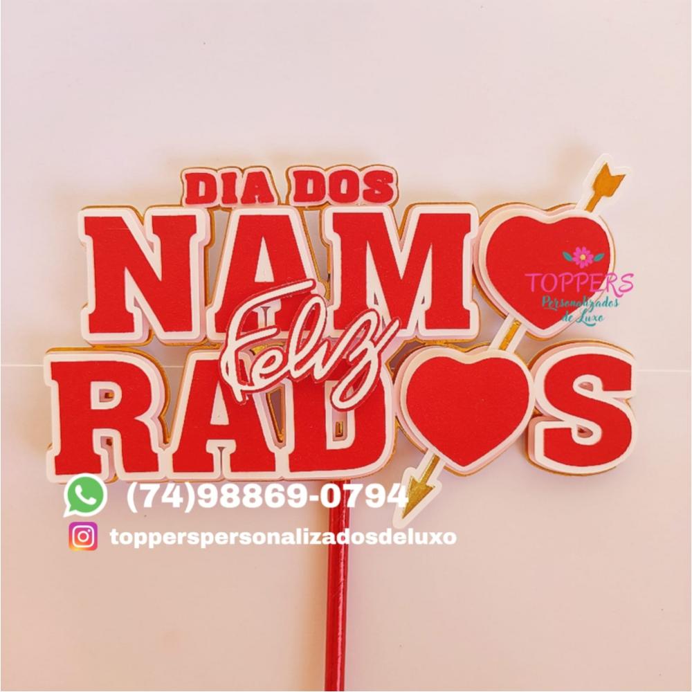 Arquivo de Corte Topo de Bolo Dia dos Namorados 8