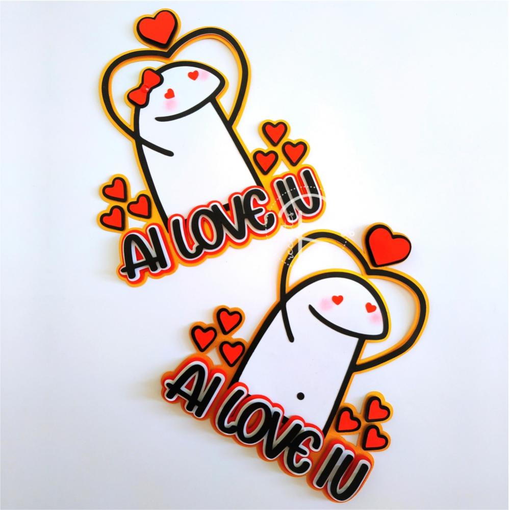 Arquivo de Corte Topo de Bolo Dia dos Namorados Flork 1