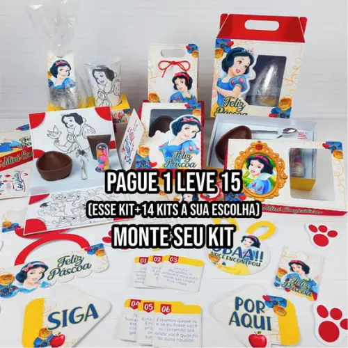 Arquivo Corte Kit Páscoa Branca de Neve Studio e Pdf+14