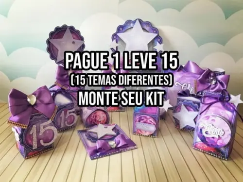 Arquivo de corte 15 anos Galáxia STUDIO E PDF + 14 arquivos