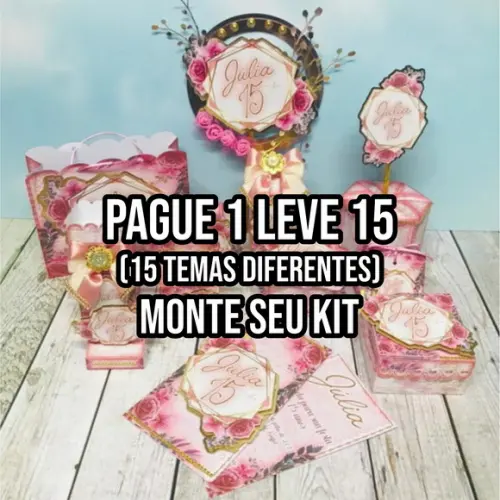 Arquivo de Corte 15 anos Tiiffany com Dourado STUDIO/PDF+14