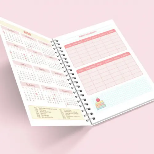 Arquivo de Corte Agenda Escolar 2023 1 Pdf/png +14