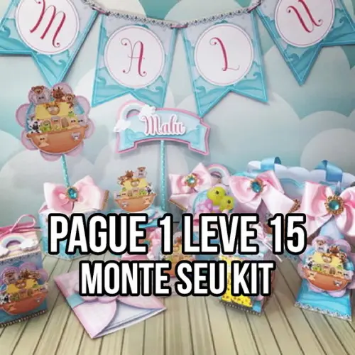Arquivo de corte Arca de Noé Menina STUDIO E PDF+14 ARQUIVOS