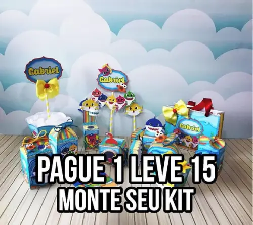 Arquivo de corte Baby Shark Menino STUDIO E PDF+14 ARQUIVOS