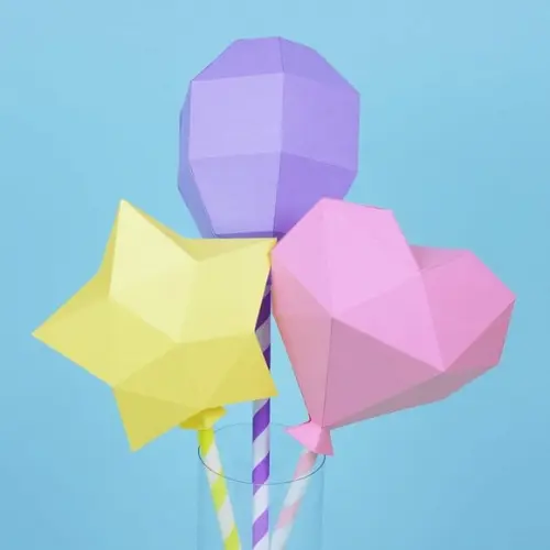 Arquivo de Corte Balão Coração 3d Silhouette Studio