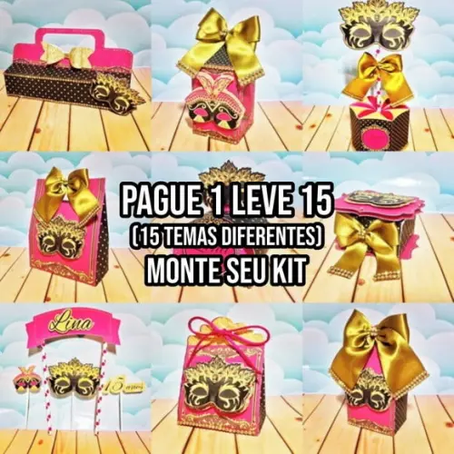 Arquivo de corte Baile de Máscaras STUDIO + 14 ARQUIVOS