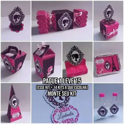 Arquivo de Corte Barbie Paris 1 Silhouette Studio+14