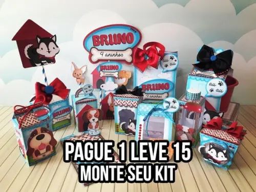 Arquivo de corte Cachorrinhos PDF/PNG +14 ARQUIVOS