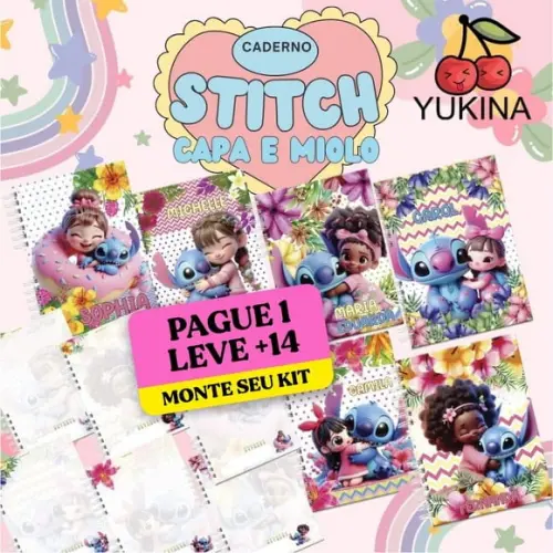 Arquivo de Corte Caderno Stitch 1