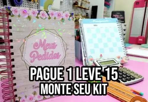 Arquivo de corte Caderno de Pedidos 2 STUDIO/PDF+14 ARQUIVOS