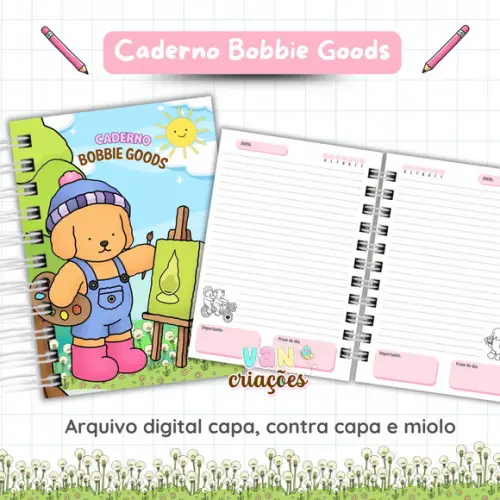 Arquivo de Corte Caderno Bobbie Goods