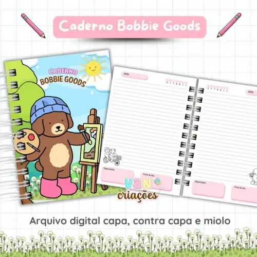 Arquivo de Corte Caderno Bobbie Goods