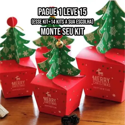 Arquivo de Corte Caixa Árvore de Natal 4 Silhouette