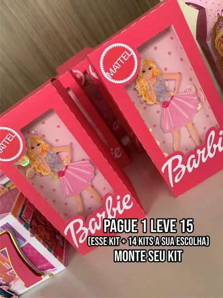 Arquivo de Corte Caixa Barbie 2 Silhouette Studio+14