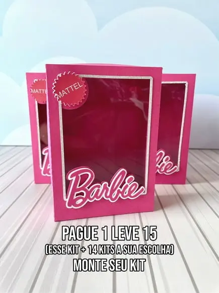 Arquivo de Corte Caixa Barbie Silhouette Studio/pdf+14