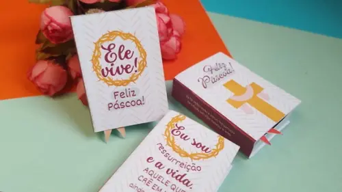 Arquivo de Corte Caixa Bis Bíblia Páscoa Cristã