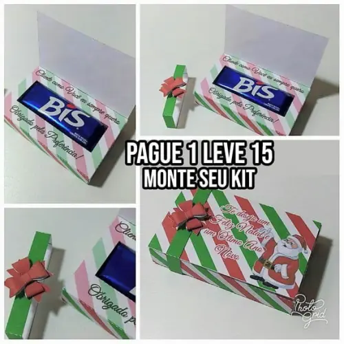 Arquivo de corte Caixa Bis Natal STUDIO +14 ARQUIVOS