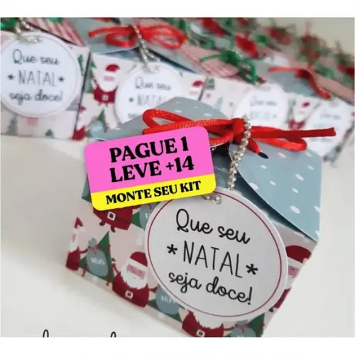 Arquivo de Corte Caixa Bombom Natal Silhouette Studio e pdf