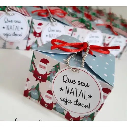 Arquivo de Corte Caixa Bombom Natal Silhouette Studio e pdf