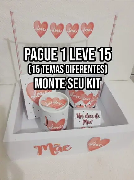 Arquivo de corte Caixa Festa dia das Mães STUDIO+14 ARQUIVOS