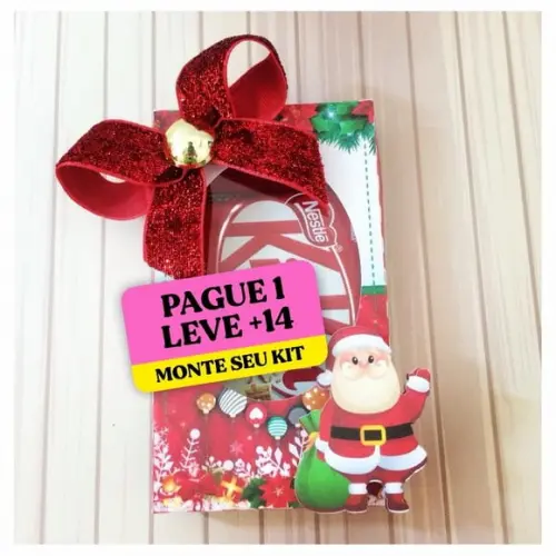 Arquivo de Corte Caixa Kit Kat Natal 1
