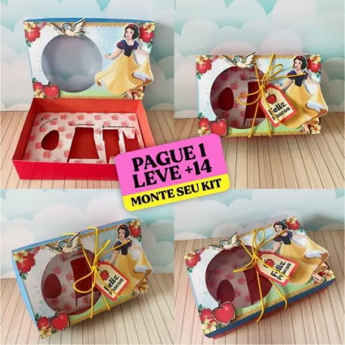 Arquivo de Corte Caixa Mini Confeiteiro Branca de Neve 2