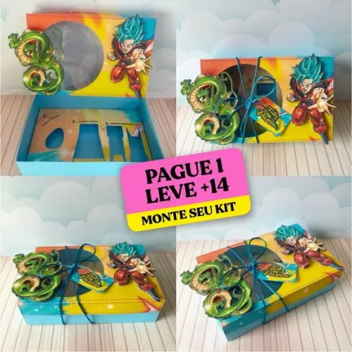 Arquivo de Corte Caixa Mini Confeiteiro Dragon Ball