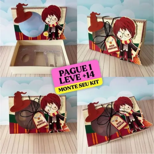 Arquivo de Corte Caixa Mini Confeiteiro Harry Potter