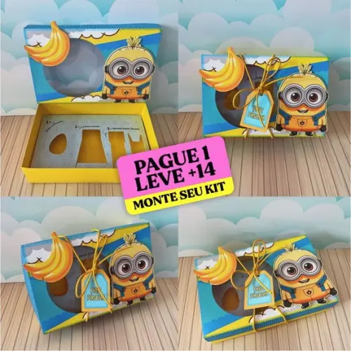 Arquivo de Corte Caixa Mini Confeiteiro Minions