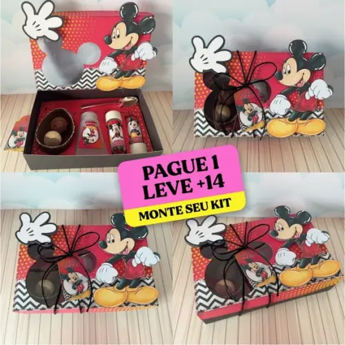 Arquivo de Corte Caixa Mini Confeiteiro Mickey