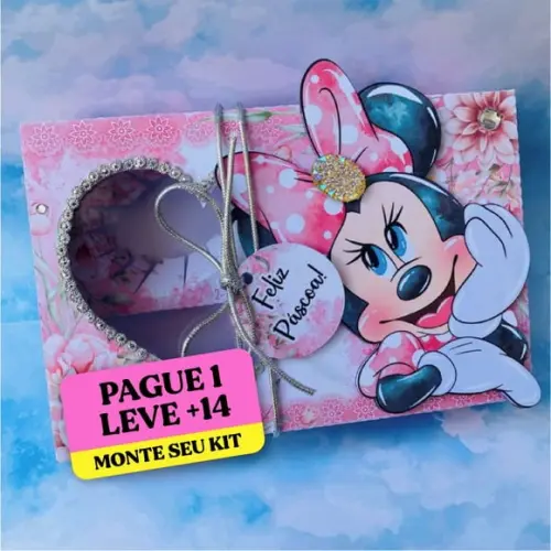 Arquivo de Corte Caixa Mini Confeiteiro Minnie Rosa 4