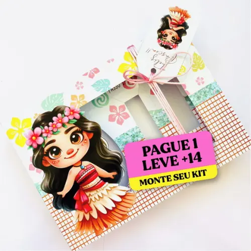 Arquivo de Corte Caixa Mini Confeiteiro Moana