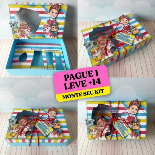 Arquivo de Corte Caixa Mini Confeiteiro Patrulha Canina 2