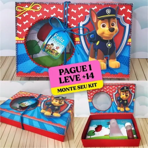 Arquivo de Corte Caixa Mini Confeiteiro Patrulha Canina 3