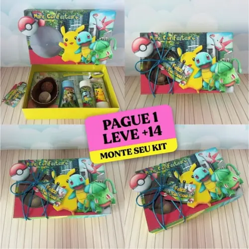 Arquivo de Corte Caixa Mini Confeiteiro Pokemon