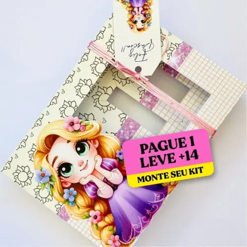 Arquivo de Corte Caixa Mini Confeiteiro Rapunzel