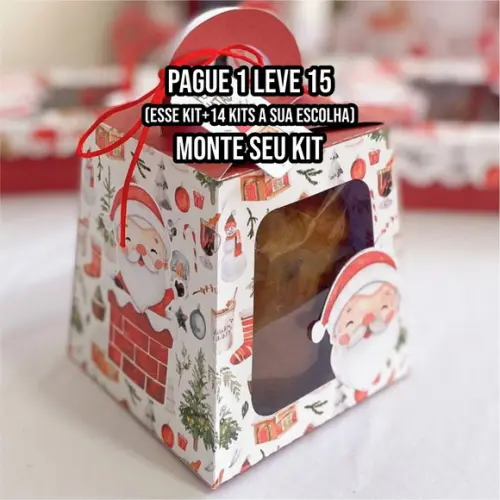 Arquivo de Corte Caixa Mini Panetone Natal 80g 1
